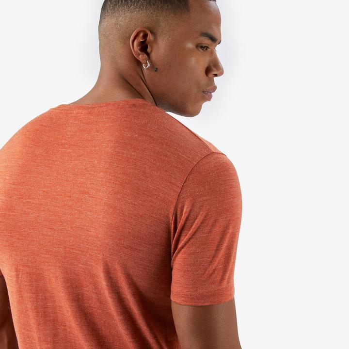 Actual product image Forclaz Merinoshirt Herren kurzarm - Merino Fresh braun (M)
