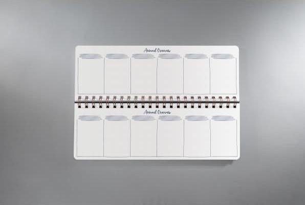 Actual product image Sigel Desk Calendar Undated Underwater Mirac (Across, Hardcover, English)