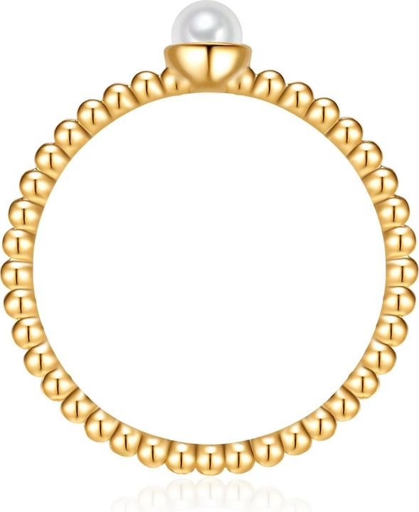 Produktbild Lulu & Jane Messing Muschelkernperle gelbgold - 33550 (58)