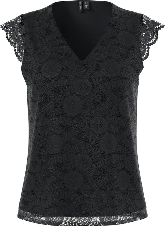 Pieces Pcolline Sl Lace V-Neck Top Wvn Noos