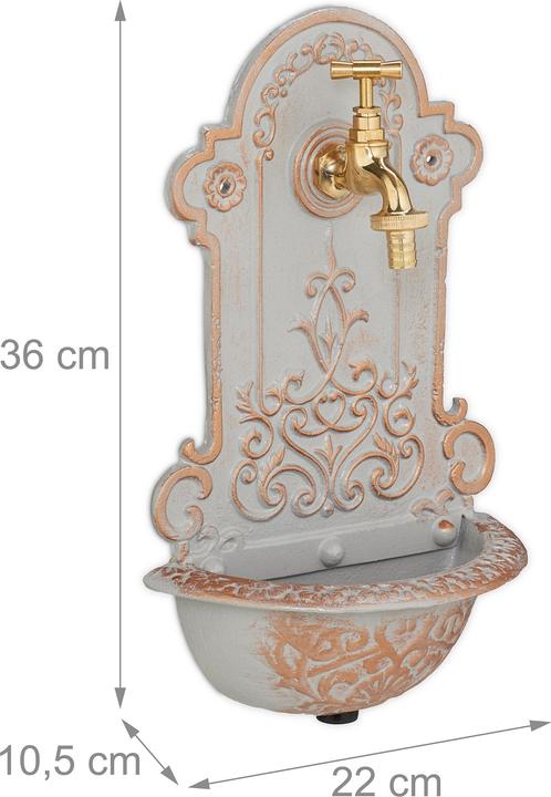 Actual product image Relaxdays Wall Fountain