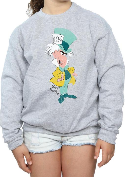 Produktbild Disney Mädchen Alice im Wunderland Klassisches Sweatshirt des Hutmachers (152, 158)