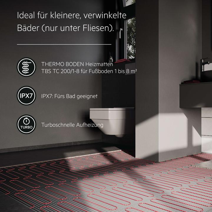 Immagine prodotto AEG Haustechnik Comfort Turbo Thermo Floor TBS TC 200/3 Set Plus, set completo di riscaldamento elettrico a