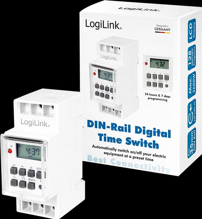 Produktbild LogiLink Automatischer Netzschalter (DIN-Schienenmontage möglich)