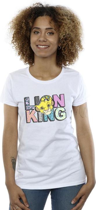 Actual product image Disney Womens/Ladies The Lion King Pattern Logo Cotton T-Shirt (M)