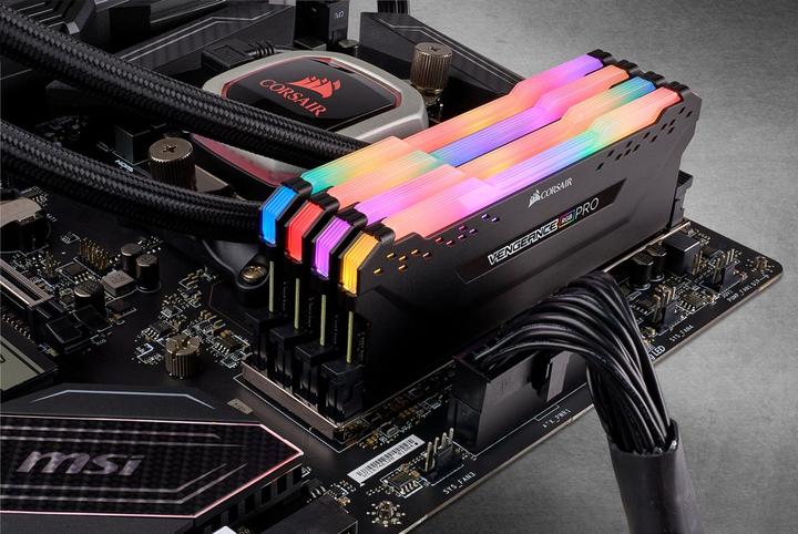 Image du produit Corsair Vengeance RGB Pro (8 x 32GB, 3200 MHz, RAM DDR4, DIMM)