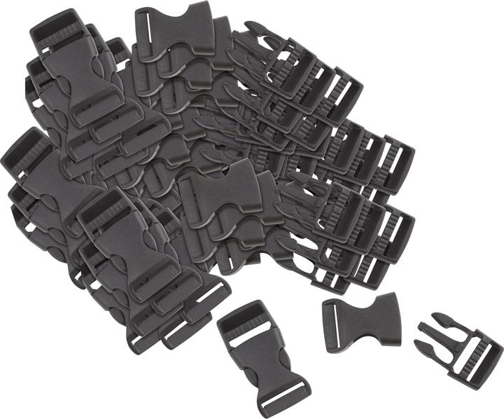 Image du produit VBS XXL Boucles à enfoncer / Boucles à cliquer, Noir, 20 pièces
