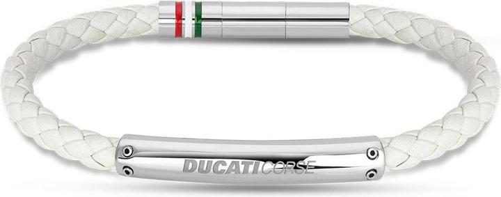 Produktbild Ducati Vittoria Armband (22 cm, Leder, Edelstahl)