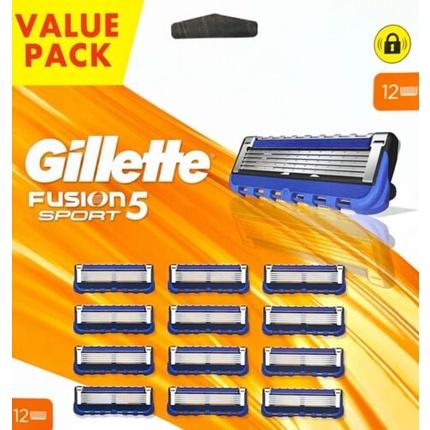 Actual product image Gillette Fusion 5 Sport Razor Blades - 12 Pieces