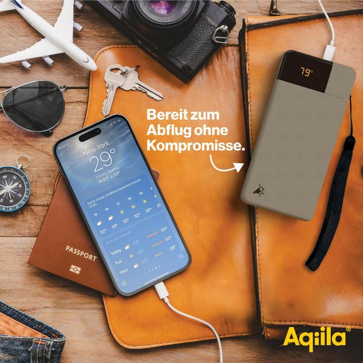 Immagine prodotto Aqiila Powerbird B20B - Powerbank 20000 mAh, 20W - Muschio (20000 mAh, 20 W, 74 Wh)