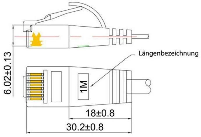 Actual product image Wirewin Network cable (UTP, CAT6, 0.25 m)