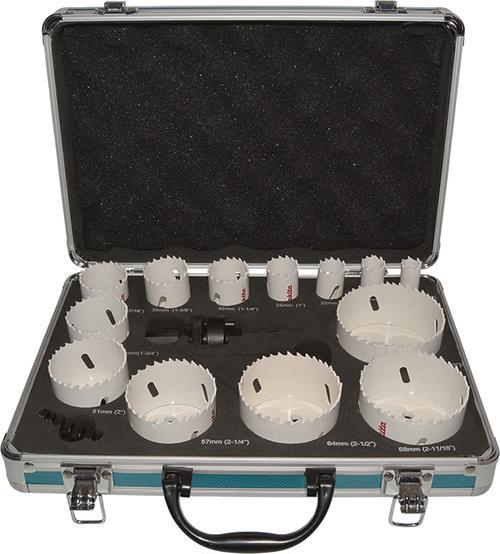 Actual product image Makita D-47307 Hole saw set 16 pieces (35 millimetres)