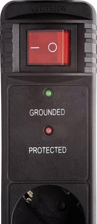 Productafbeelding Gembird SPG5-C-15, Overspanningsbeveiliging contactdoos, AC (5 x, CEE 7/3, 4.50 m)