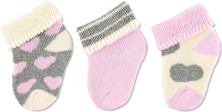 Image du produit Sterntaler Lot de 3 chaussettes Coeurs Rose One Size (Taille unique)