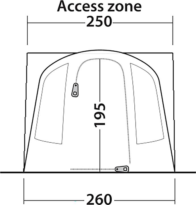 Image du produit Outwell Vorzelt Santa Monica Air, Fahrzeugtyp: Bus, Aufbauart (Auvent, 15 kg)