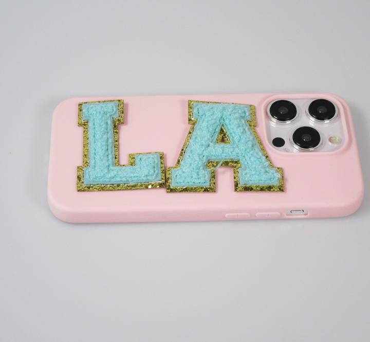 Immagine prodotto PhoneLook Adesivo Adesivo per smartphone Lettera turchese ricamata in 3D Q