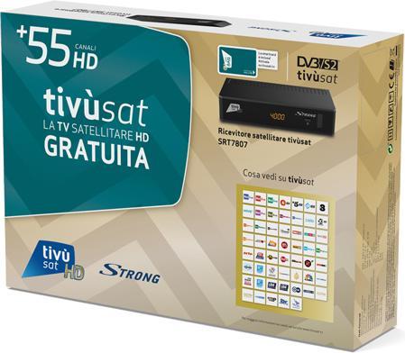 Actual product image Strong Decoder Tivusat Srt7807tivu Ok Mise Dvbs2 Bonus TV (0.26 GB, DVB-T, DVB-S2, DVB-T2)