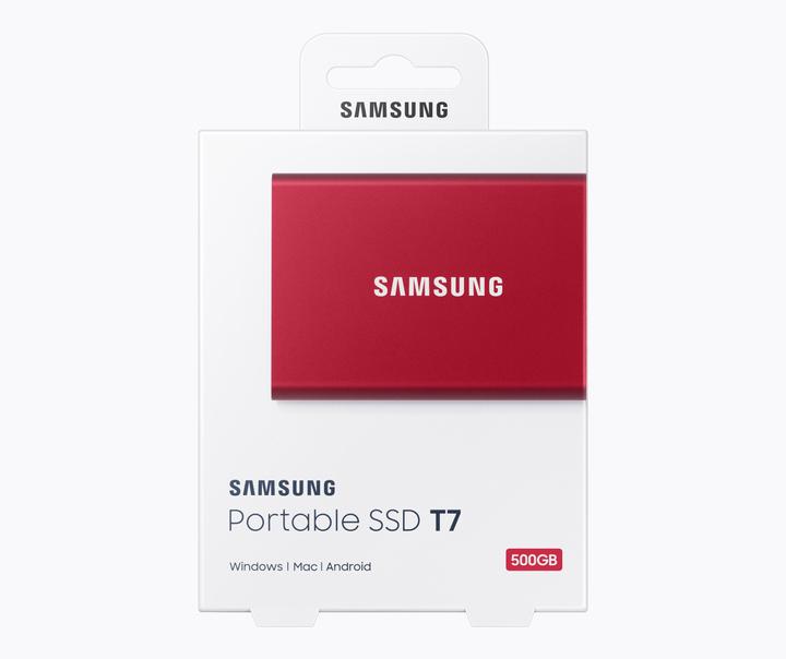 Image du produit Samsung Portable T7 Red (500 Go)