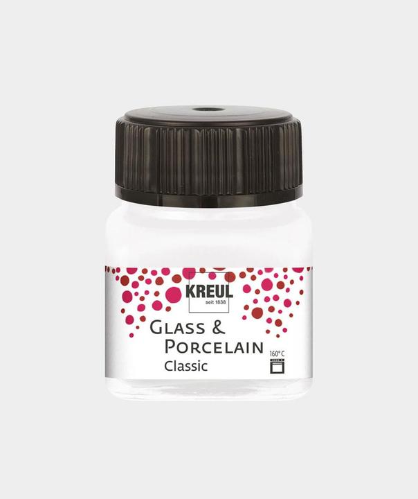 Produktbild Kreul Porzellan- und Glasfarbe (Perlmutt-Weiss, 20 ml)