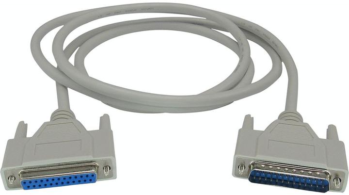 RND Electronics Cavo seriale D-SUB 25 pin maschio - D-SUB 25 pin femmina 1,8 m Grigio (1.80 m)