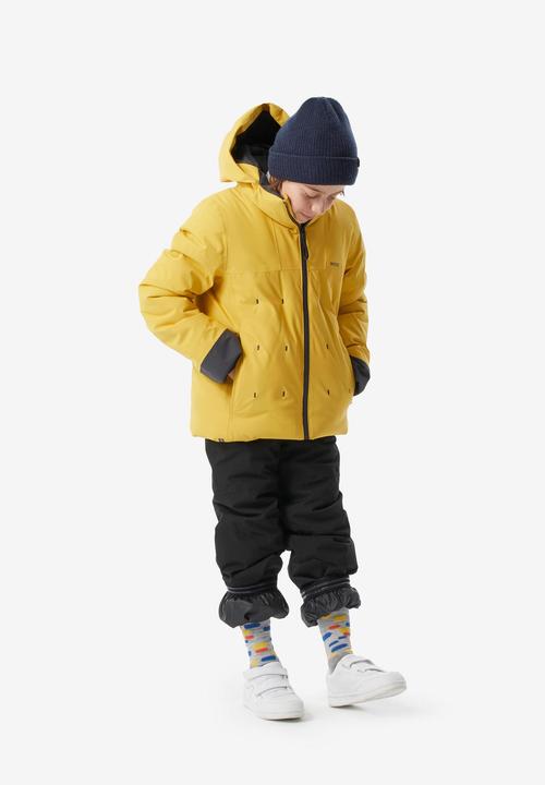 Produktbild Wedze Skijacke Kinder wattiert warm wasserdicht - Piste 500 gelb (152)