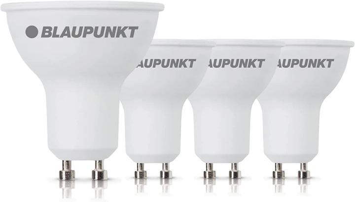 Actual product image Blaupunkt LED GU10 Bulb - Spotlight - Reflector - 5W - Warm White 2700K - Led Bulbs - Pack of 4 (GU10, 5 W, 475 lm, 4 x, F)