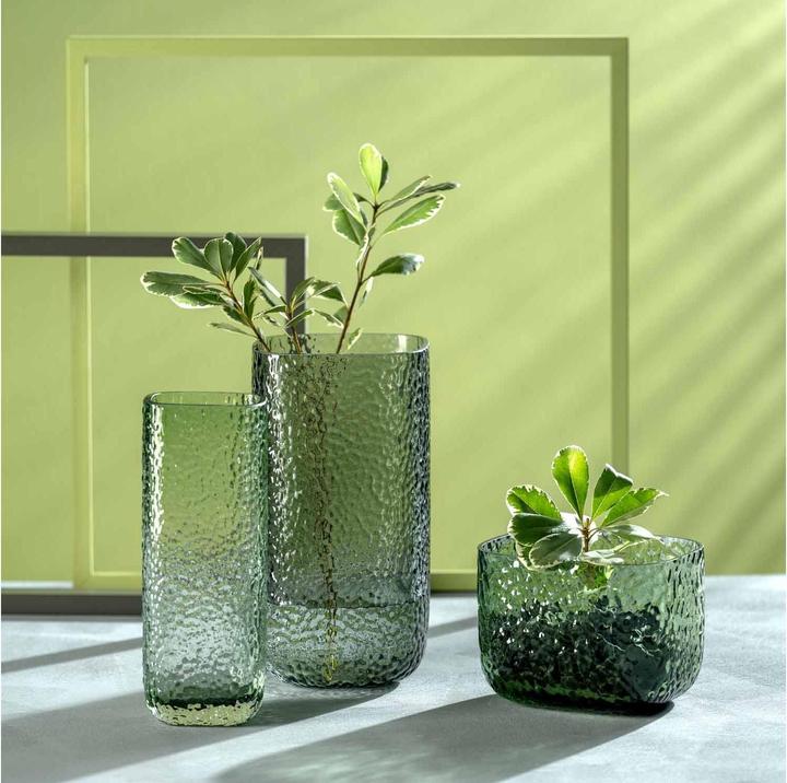Actual product image Leonardo Martello vase 27 cm, green (1 x, 8 x 27 cm, 1.30 l)