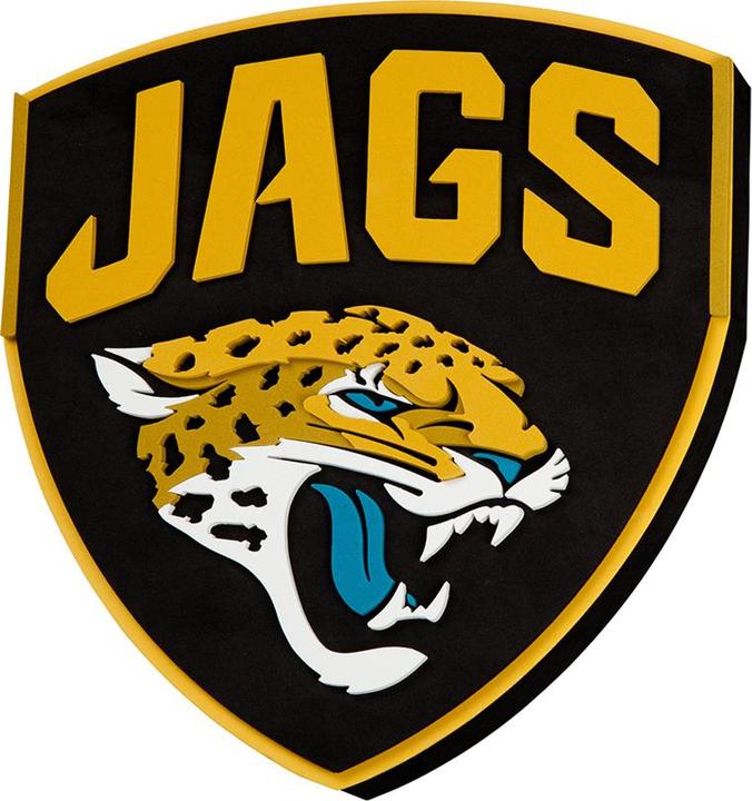 Produktbild Great Branding Jacksonville Jaguars FanFoam Super Size Wall Sign 14 x 15