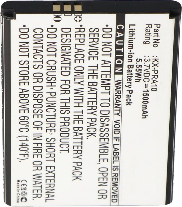 Actual product image Panasonic Battery KX-PRX110 Battery KX-PRX150, KX-PRA10, KX-PRA10EX, KX-PRX110, KX-PRX120, KX-PRX150