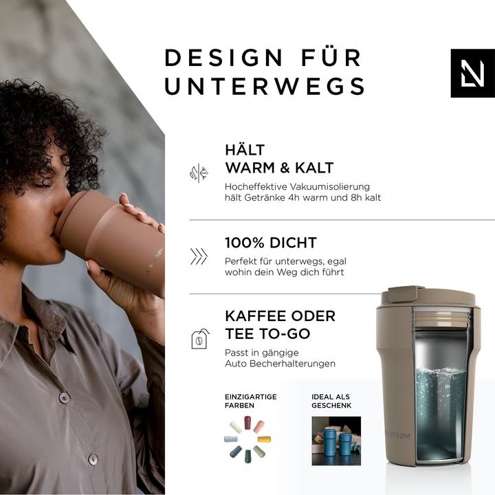 Productafbeelding Lars Nysøm Roestvrijstalen thermomok Bevaegelse (0.38 l)