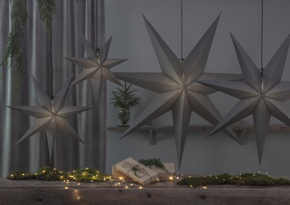 Actual product image Star Trading Paper star Ozen gray E27 socket