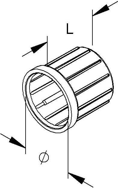 Actual product image HKL End sleeve M50 1590M50 f.Pipe-D50mm PE RAL7035 light grey