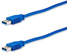 E+P Connecting cable 2.5m CC 303/2 blue USB bus cable type AA USB 3.0 (2.50 m, USB 3.0)