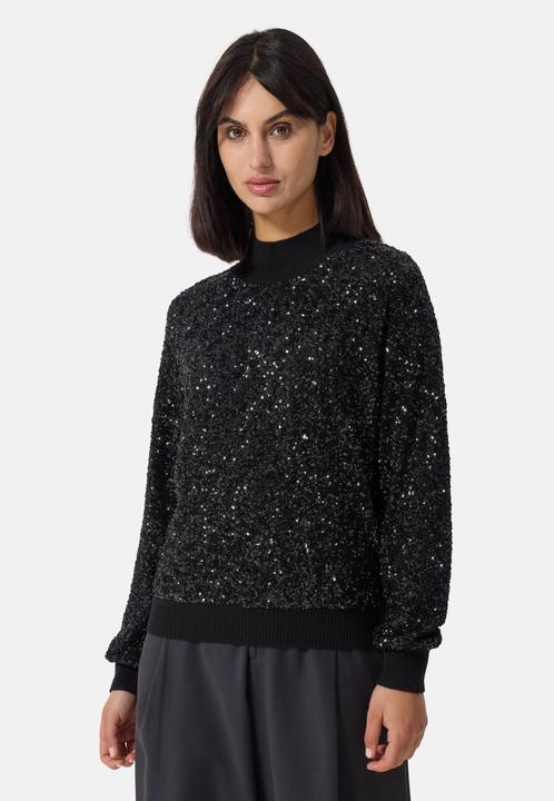 Produktbild Cash-Mere Kaschmir Rundhals Pullover mit Pailletten (XS)