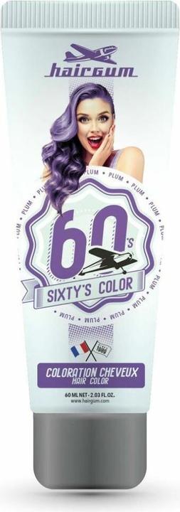 Hairgum SIXTY'S COLOR hair color #plum 60 ml (PLUM)