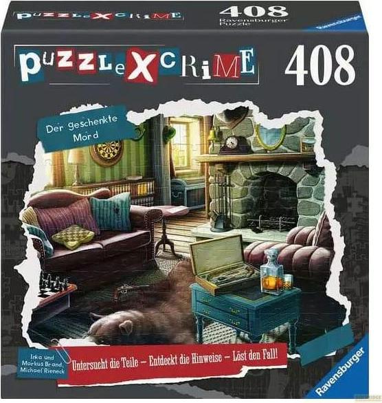 Actual product image Ravensburger Puzzle X Crime - The Gift of Murder - 408 Piece Puzzle Crime Game for 1-4 Players (408 pieces)