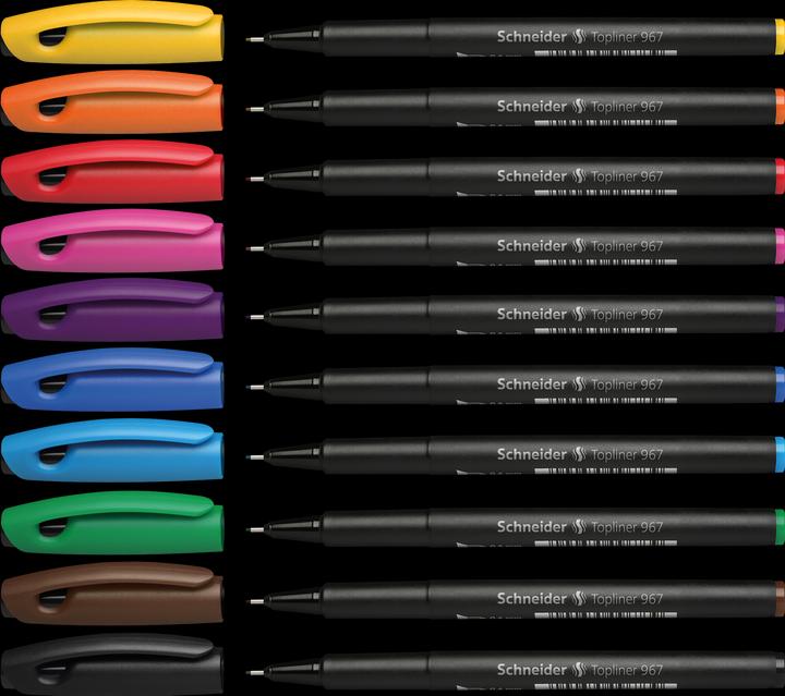 Nährwerte und Zutaten Schneider Fineliner 967 10er Etui (Mehrfarbig, 10 x)