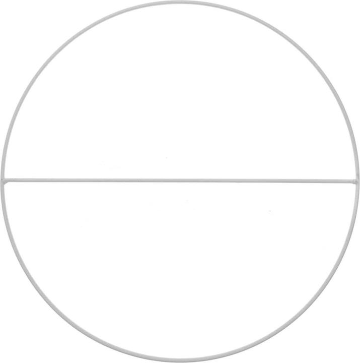Image du produit Rico Design Anneau métallique avec barre transversale Blanc, 25 cm
