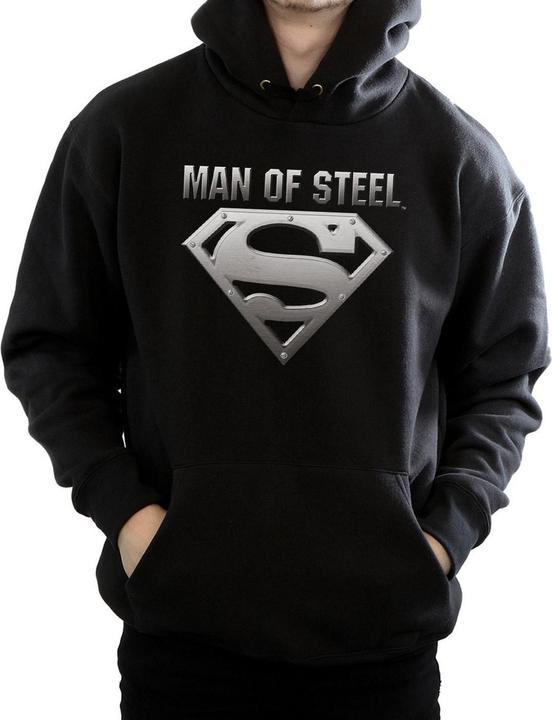 Actual product image Mens Superman Man Of Steel Shield Hoodie (XXL)