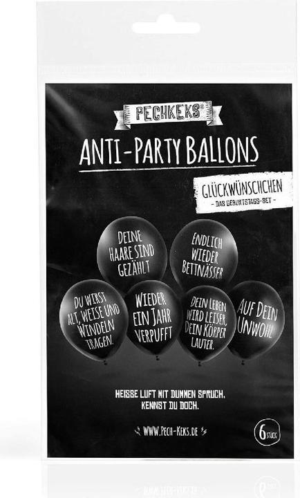 Immagine prodotto Pechkeks Palloncini anti-festa (6 x)