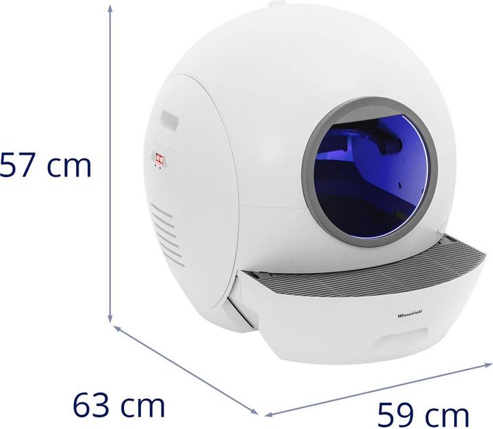 Produktbild Wiesenfield Selbstreinigendes Katzenklo App-Steuerung 75 l automatische Katzentoilette (Selbstreinigendes Katzenklo)