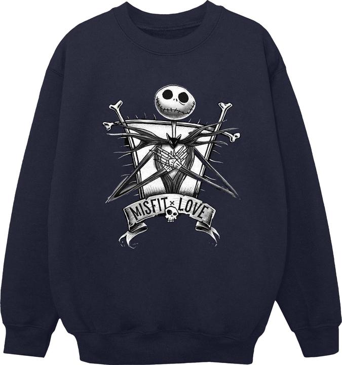 Actual product image Disney Mens The Nightmare Before Christmas Misfits Love Sweatshirt (XL)