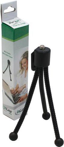 Produktbild InLine ® Mini-Stativ für Digitalkameras, 11,5cm Höhe, schwarz (Kunststoff)