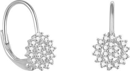 Produktbild Beneto Beautiful silver earrings with glittering zircons AGUC2265 (L)