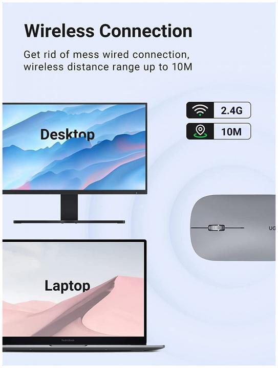 Actual product image Ugreen Wireless mouse MU001 (Wireless)