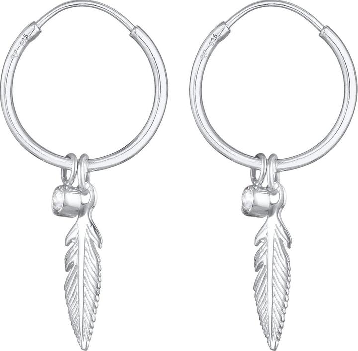 Image du produit Elli Créoles plumes (Argent 925)
