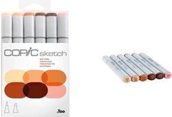 Image du produit Copic les teintes de peau (Grey, 5 mm, 6 x)