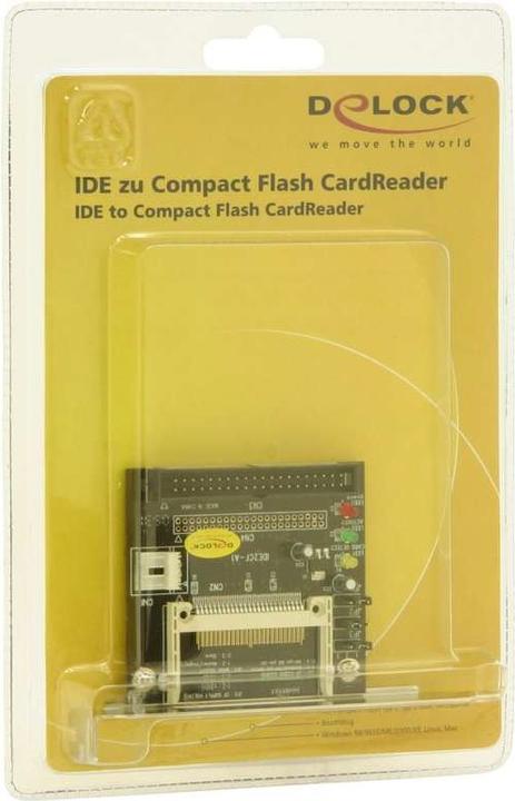 Produktbild Delock IDE to Compact Flash CardReader (44-Pin, 4-Pin Molex, 40-Polig)