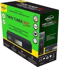 Produktbild Digiquest Twin Tuner Small Edition Ethernet (RJ-45), Full HD Terrestrisch Schwarz (DVB-T2)