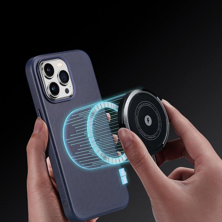 Actual product image Dux Ducis Naples Series Genuine Leather Case (Apple iPhone 14 Pro Max)